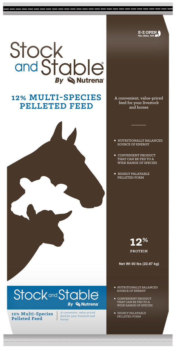 Stock & Stable® By Nutrena® 12 MultiSpecies Pellet Feed Shelby, NC