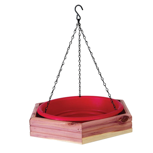 Pennington Cedar Hanging 2 in 1 Bird Bath/Feeder