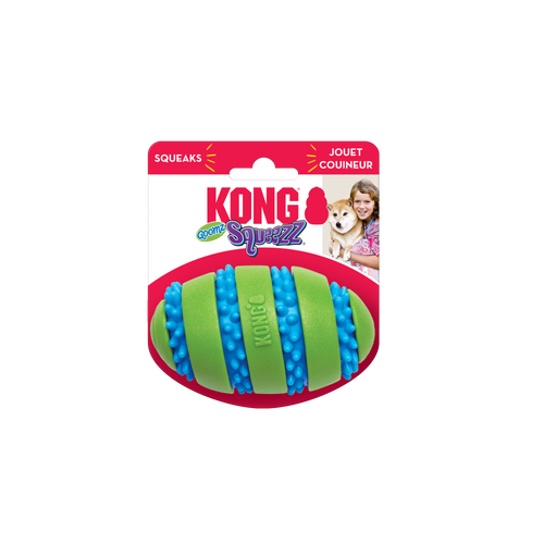 KONG Squeezz Goomz Football Dog Toy