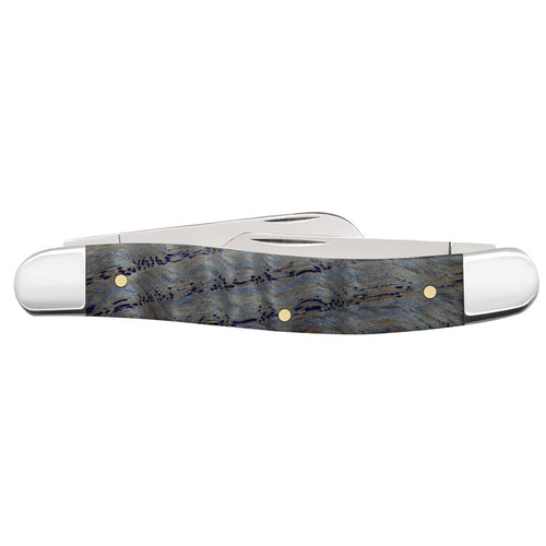 Case Knives Smooth Blue Curly Oak Medium Stockman