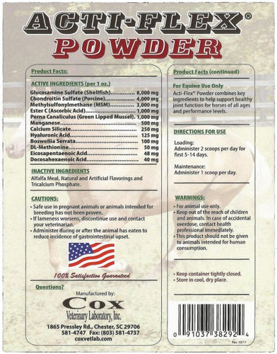 Cox Veterinary Lab Acti-Flex Powder